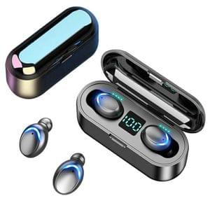 Belear BL-F9 Wireless Bluetooth In-Ear Black Earbuds with Mic & 120H Playtime & Fast Charging, Noise Cancellation, LED Battery Indicator with Type-C, IPX7 Fully Waterproof, and Voice Assistant